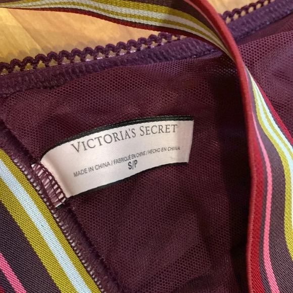 Victoria’s Secret Crushed Velvet Striped Bralette - Picture 4 of 4